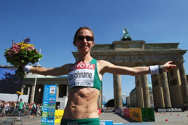 Olive Loughnane with her silver medal in Berlin 2009 (Getty Images)