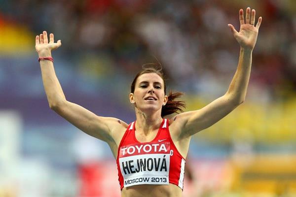 Zuzana Hejnova in the womens 400m Hurdles at the IAAF World Athletics Championships Moscow 2013 (Getty Images)
