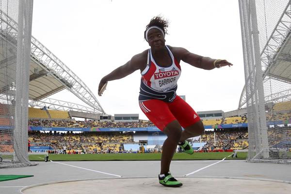 Yarelis Barrios of Cuba automatically qualifies in the women's Discus Throw (Getty Images)