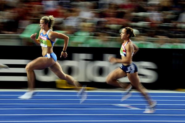 Jessica Ennis in the heptathlon 800m at the 2009 World Championships in Berlin (Getty Images)