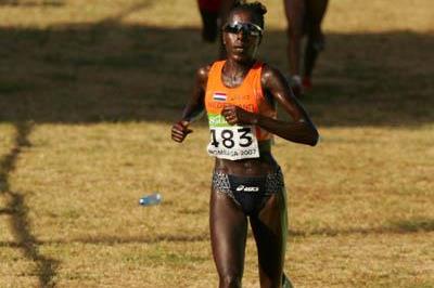 Lornah Kiplagat in Mombasa - gold medal winner, senior women's race (Getty Images)