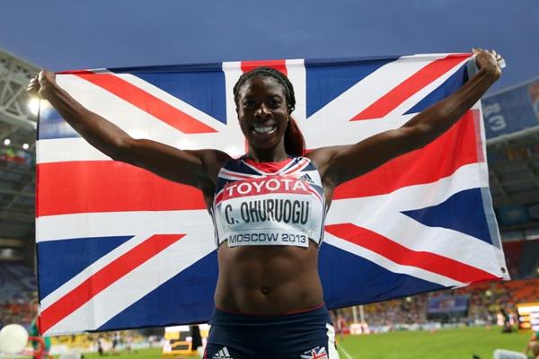 Christine Ohuruogu in the womens 400m Final at the IAAF World Athletics Championships Moscow 2013 (Getty Images)