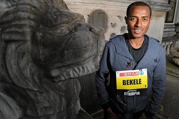 Kenenisa Bekele ahead of the 2013 SPAR Great Ireland Run (Organisers)
