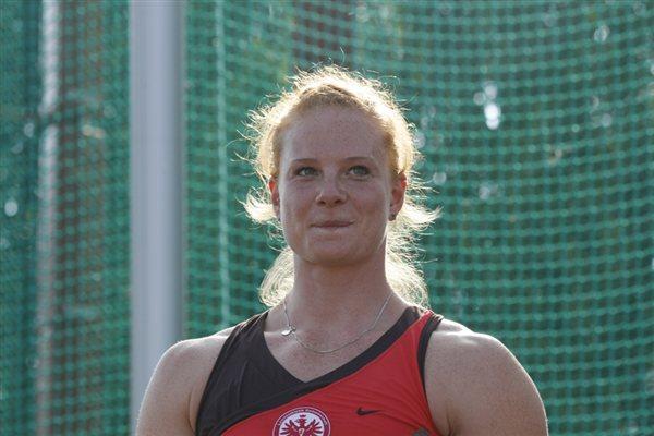 Betty Heidler after her victory in Ostrava (Bob Ramsak)