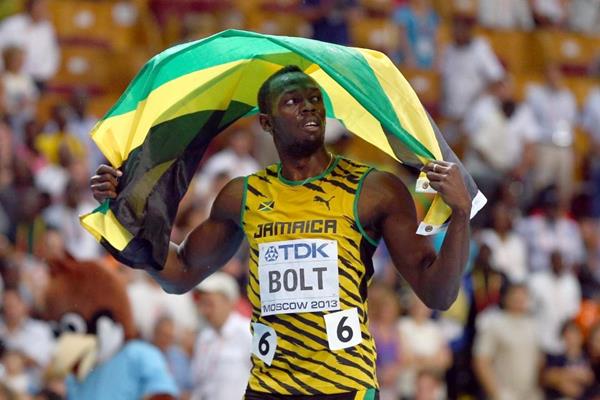 Usain Bolt in the mens 100m Final at the IAAF World Championships Moscow 1013 (Getty Images)