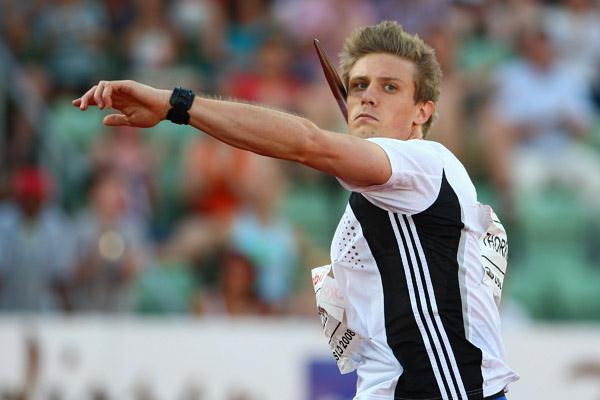 Andreas Thorkildsen wins the javelin on home soil in Oslo in 2008 (Getty Images)