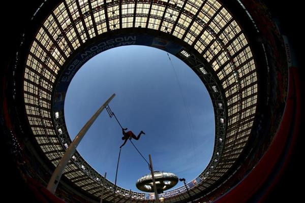 Action Shot Pole Vault at the IAAF World Athletics Championships Moscow 2013 (Getty Images)