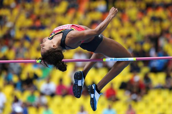 Nafissatou Thiam in the Heptathlon High Jump at the 2013 IAAF World Championships in Moscow (Getty Images)