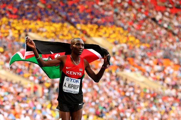 Asbel Kiprop in the mens 1500m Final at the IAAF World Athletics Championships Moscow 2013 (Getty Images)