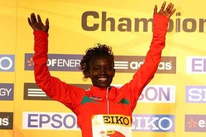 Mary Keitany celebrates her win in Birmingham (Getty Images)
