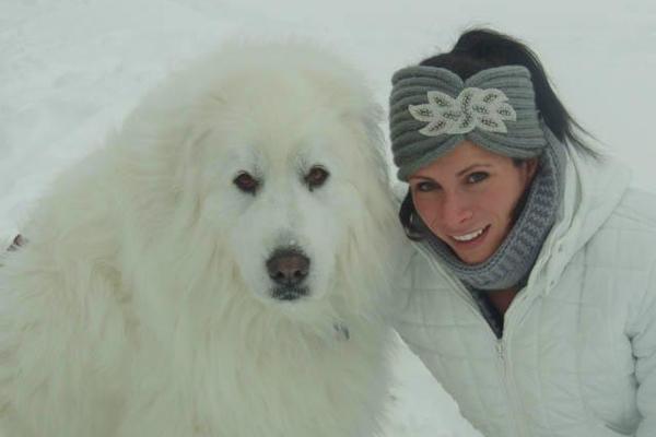 Jenn Suhr and dog Tundra ()