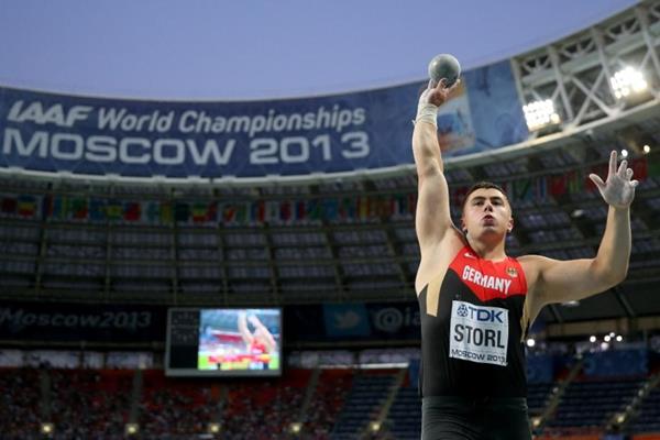 David Storl in the mens Shot Put Final at the IAAF World Athletics Championships Moscow 2013 (Getty Images)