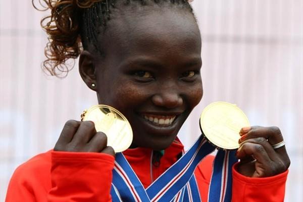Kenya's Mary Keitany wins both the individual and team titles at the IAAF/EDF Energy World Half Marathon Championships in Birmingham (Getty Images)