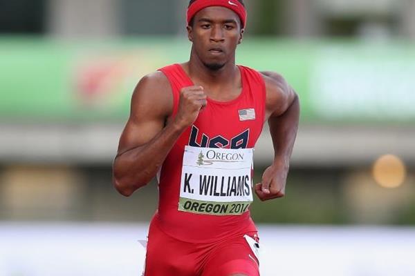 Kendal Williams in the 100m at the IAAF World Junior Championships, Oregon 2014 (Getty Images)