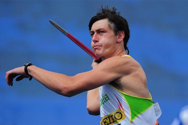 Jake Stein on the way to a World Youth best in the Octathlon in Lille (Getty Images)
