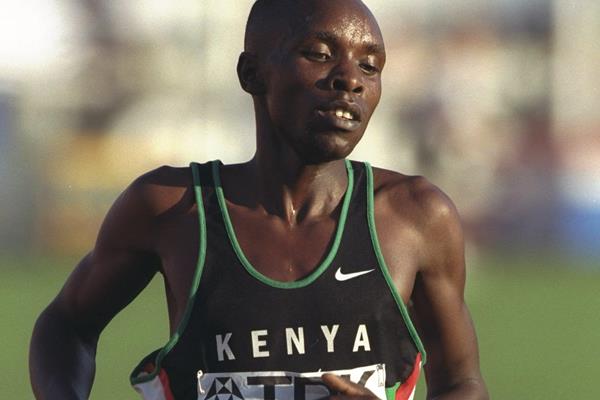 Bernard Baramsai at the 1997 IAAF World Championships (Getty Images)