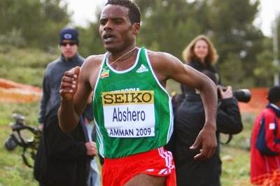 Ayele Abshero, winner of the junior mens' race at the World Cross in Amman (Getty Images)