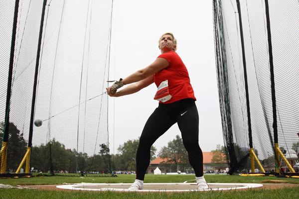 Poland's Anita Wlodarczyk in action in the Hammer (Getty Images)