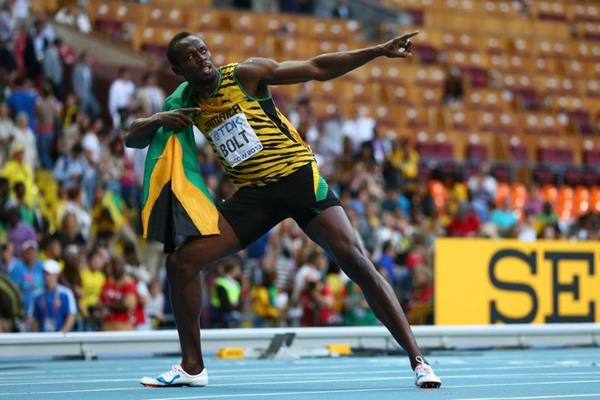 Usain Bolt in the mens 200m at the IAAF World Athletics Championships Moscow 2013 (Getty Images)