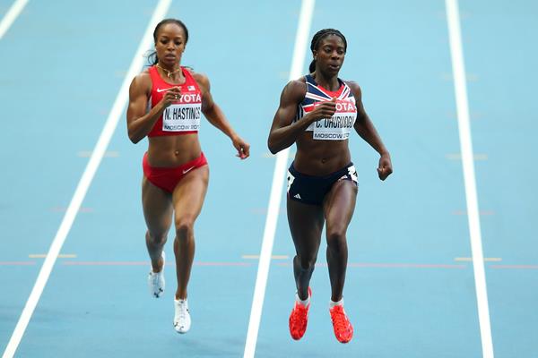 Christine Ohuruogu in the womens 400m at the IAAF World Championships Moscow 1013 (Getty Images)