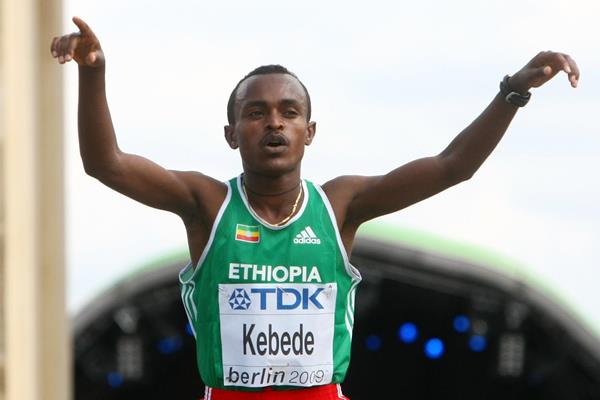 Ethiopia's Tsegaye Kebede in the Marathon at the 2009 IAAF World Championships in Berlin (Getty Images)