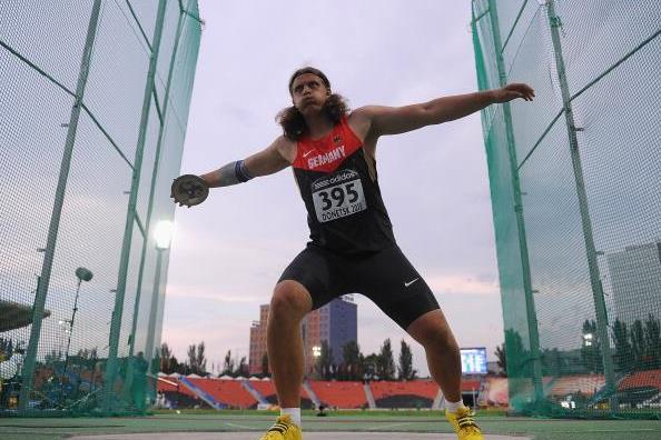 Henning Prufer in the boys' Discus Throw at the IAAF World Youth Championships 2013 (Getty Images)
