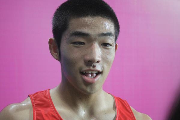 Takumu Furuya at the Asian Youth Games (David Tarbotton)