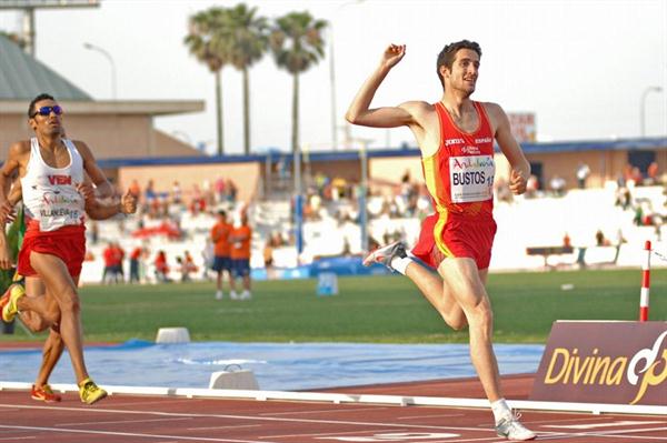 David Bustos takes the 1500m title (F. Lozano / Organisers)