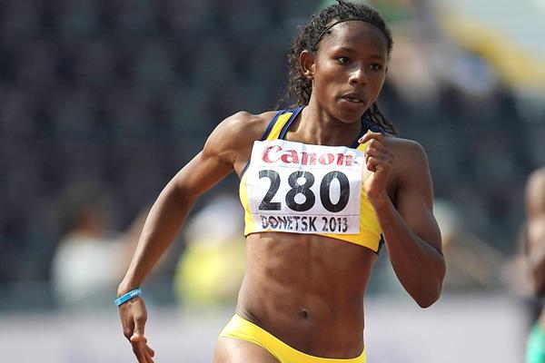 Ecuador's Angela Tenorio in action in the 200m (Getty Images)