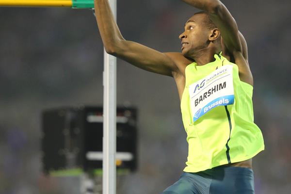 Mutaz Barshim at the 2014 IAAF Diamond League final in Brussels (Gladys von der Laage)