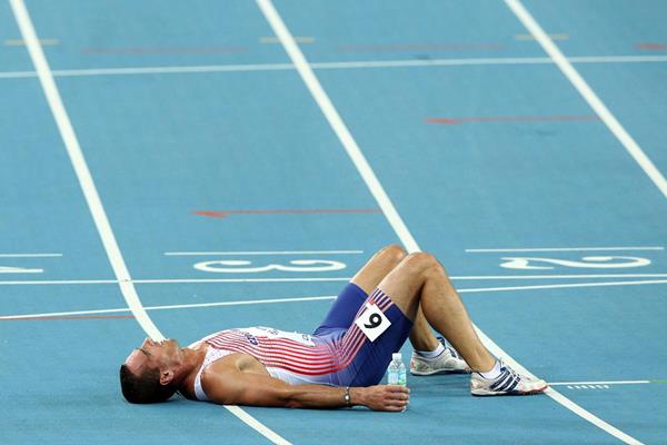 Roman Sebrle after the Decathlon at the 2011 World Championships in Daegu (Getty Images)