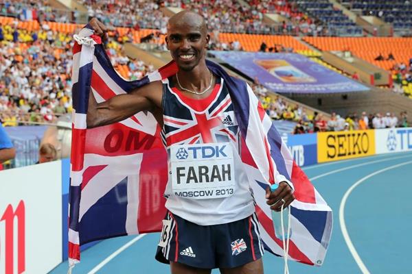 Mo Farah 10 000m final at the IAAF World Athletics Championships Moscow 2013 (Getty Images)