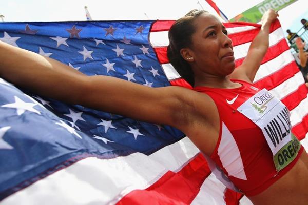 100m hurdles winner Kendell Williams at the IAAF World Junior Championships, Oregon 2014 (Getty Images)