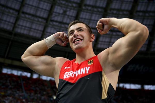 David Storl in the mens Shot Put Final at the IAAF World Athletics Championships Moscow 2013 (Getty Images)