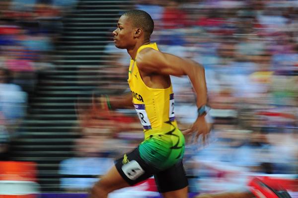 Jamaica's Warren Weir in action in the 200m (Getty Images)