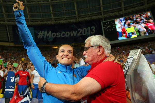 Elena Isinbaeva at the IAAF World Championships Moscow 2013 (Getty Images)