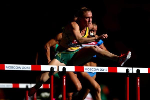Sally Pearson in the womens 100m Hurdles at the IAAF World Athletics Championships Moscow 2013 (Getty Images)