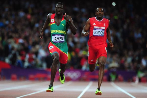 Kirani James of Grenada leads the field to win the Men's 400m final on Day 10 of the London 2012 Olympic Games at the Olympic Stadium on August 6, 2012 (Getty Images)