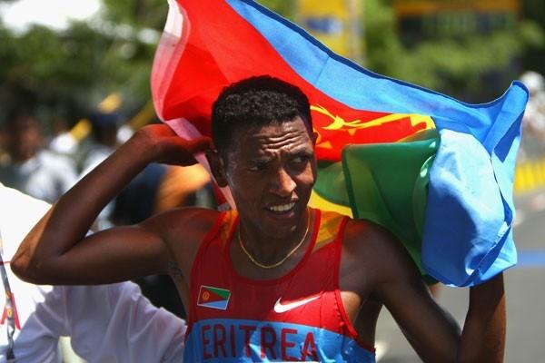 Individual winner Zersenay Tadese led Eritrea to silver in the team event (Getty Images)