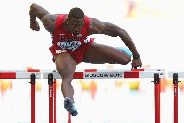 David Oliver in the mens 110mH at the IAAF World Championships Moscow 2013 (Getty Images)