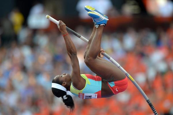 Yarisley Silva at the 2013 IAAF Diamond League in London (Kirby Lee)