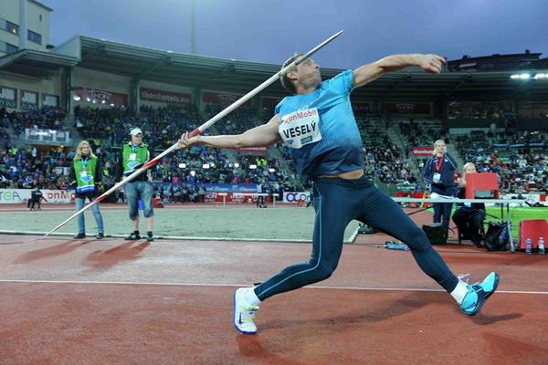 Vitezslav Vesely at the 2013 IAAF Diamond League meeting in Oslo (Jiro Mochizuki)