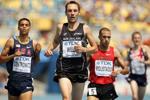 Nick Willis of New Zealand in the 1500m heats (Getty Images)