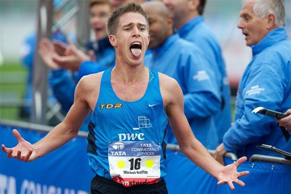 PB for Michel Butter at the Amsterdam Marathon (Amsterdam Organsers)