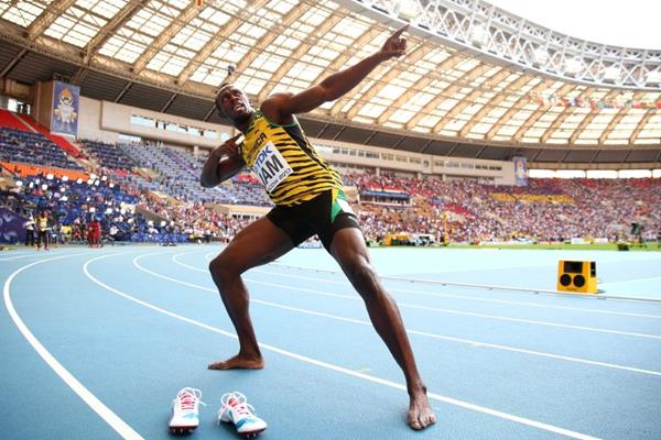 Usain Bolt at the IAAF World Athletics Championships Moscow 2013 (Getty Images)