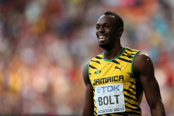 Usain Bolt in the mens 200m at the IAAF World Athletics Championships Moscow 2013 (Getty Images)