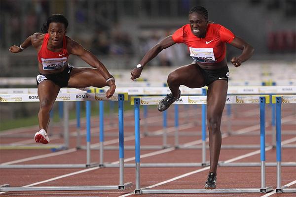 Dawn Harper takes the 100m Hurdles in Rome (Giancarlo Colombo)