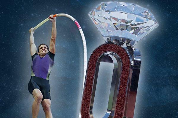 Renaud Lavillenie and Diamond Race Trophy (DL AG)