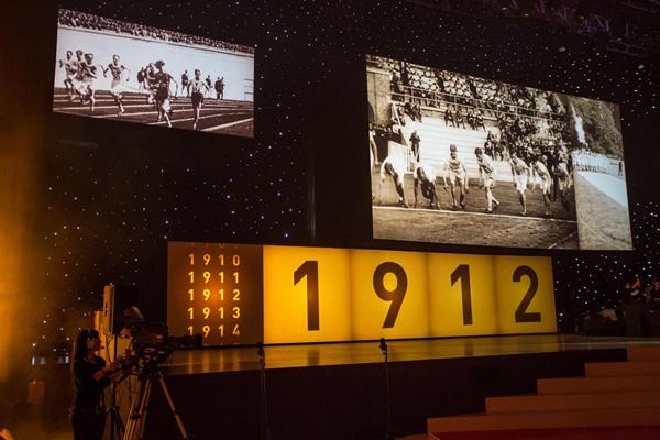 Stage and presentation at the IAAF Centenary Gala in Barcelona (Philippe Fitte)