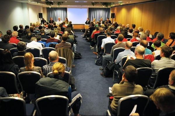 Coaching seminar in Birmingham ahead of the World Half Marathon Championships (Mark Shearman)